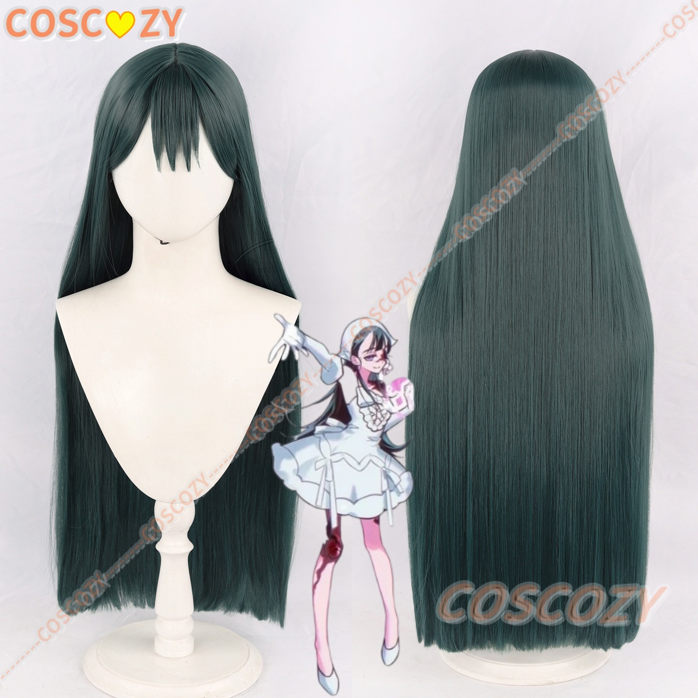 Anime Cosplay Long Hair - باروكة كوسبلاي زومبي سوا للنساء بطول