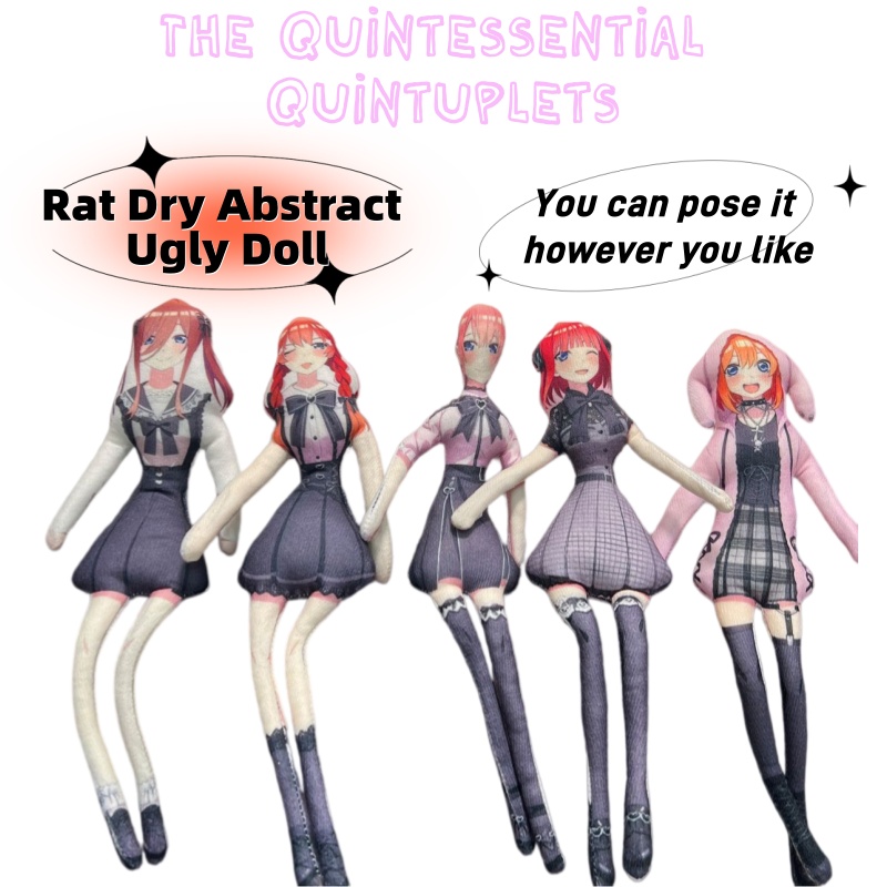 Quintuplets Anime Cosplay - دمية فأرة كرتونية بتصميم شخصيات أنمي