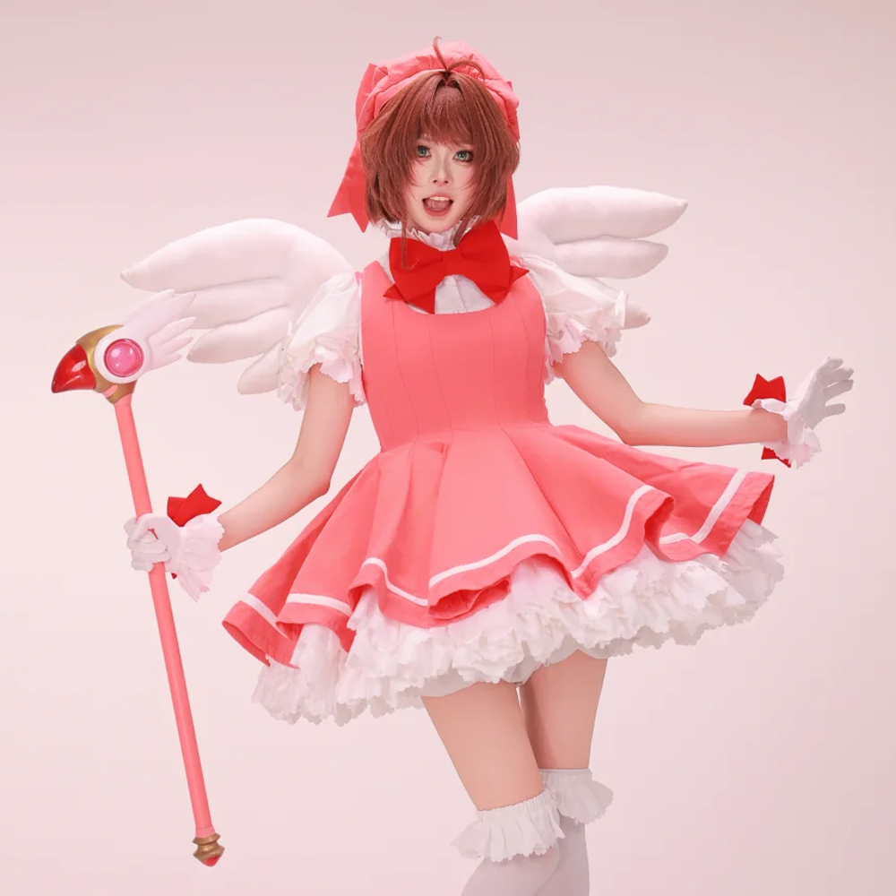 Anime Cosplay Events - كينوموتو ساكورا تأثيري الوردي لوليتا فستان