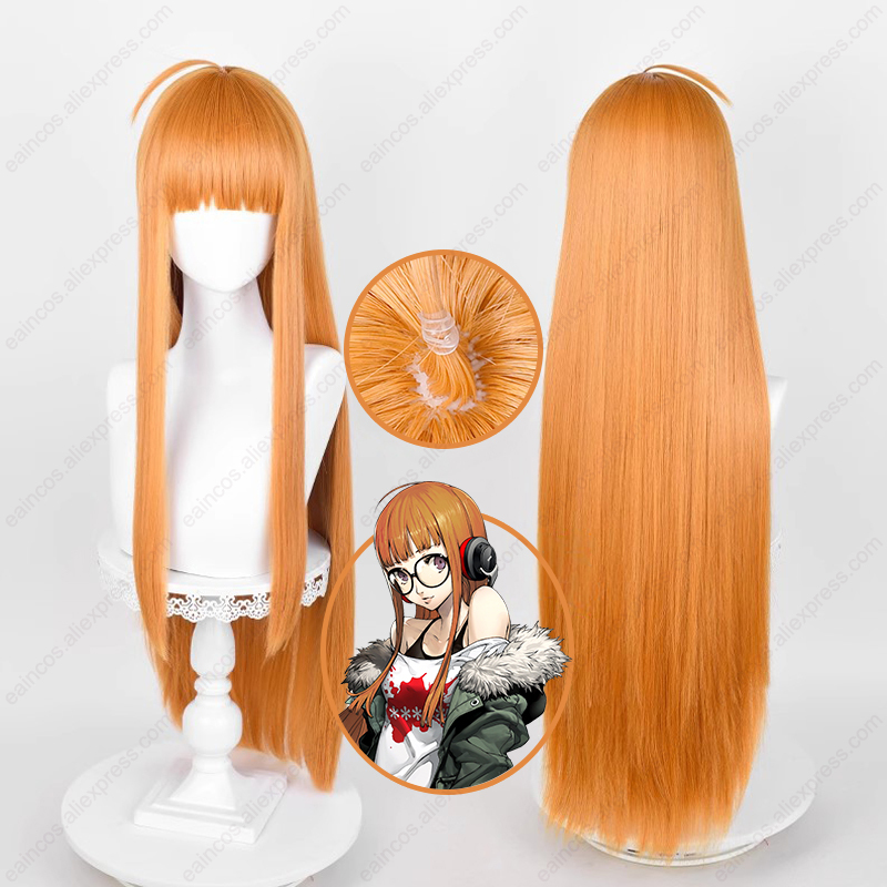Anime Cosplay Orange Hair - باروكة أنمي فوتابا ساكورا تنكرية ،