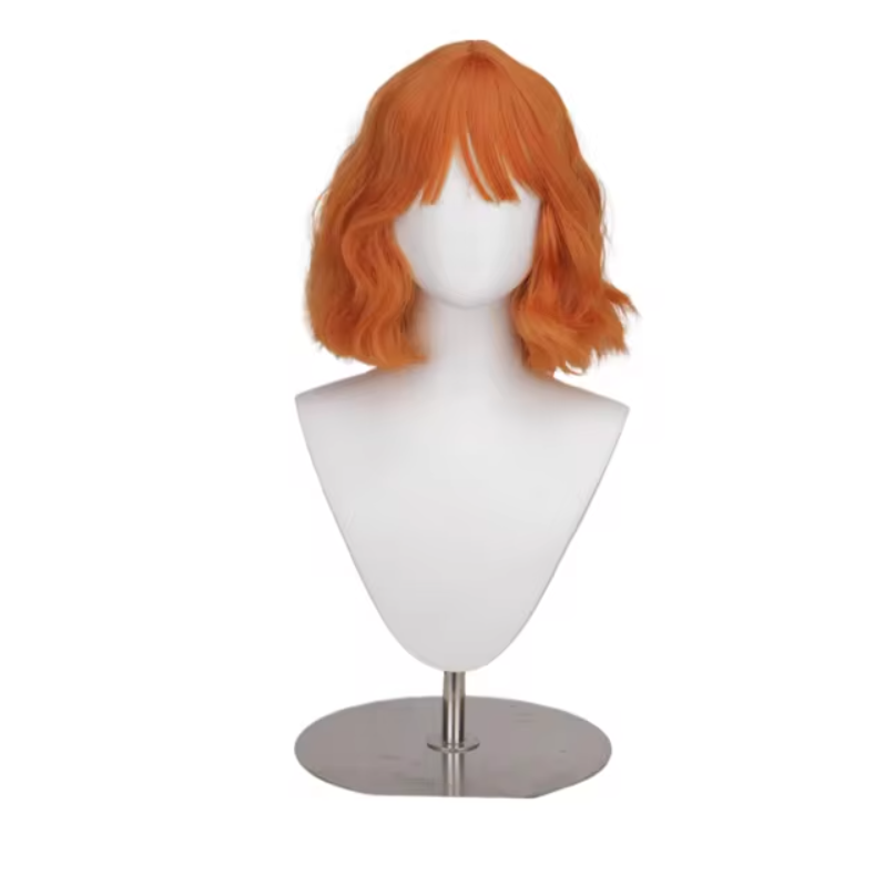 Anime Cosplay Orange Hair - شعر مستعار نامي للتنكر، شعر قصير