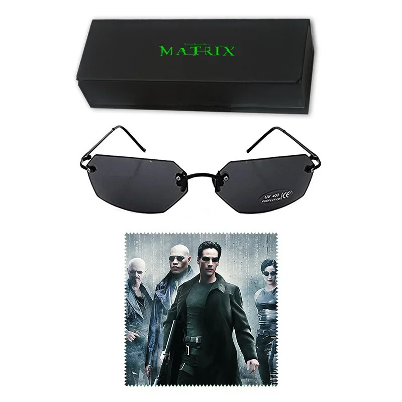 Anime Cosplay Glasses - الكلاسيكية مصفوفة وكيل سميث نمط الاستقطاب