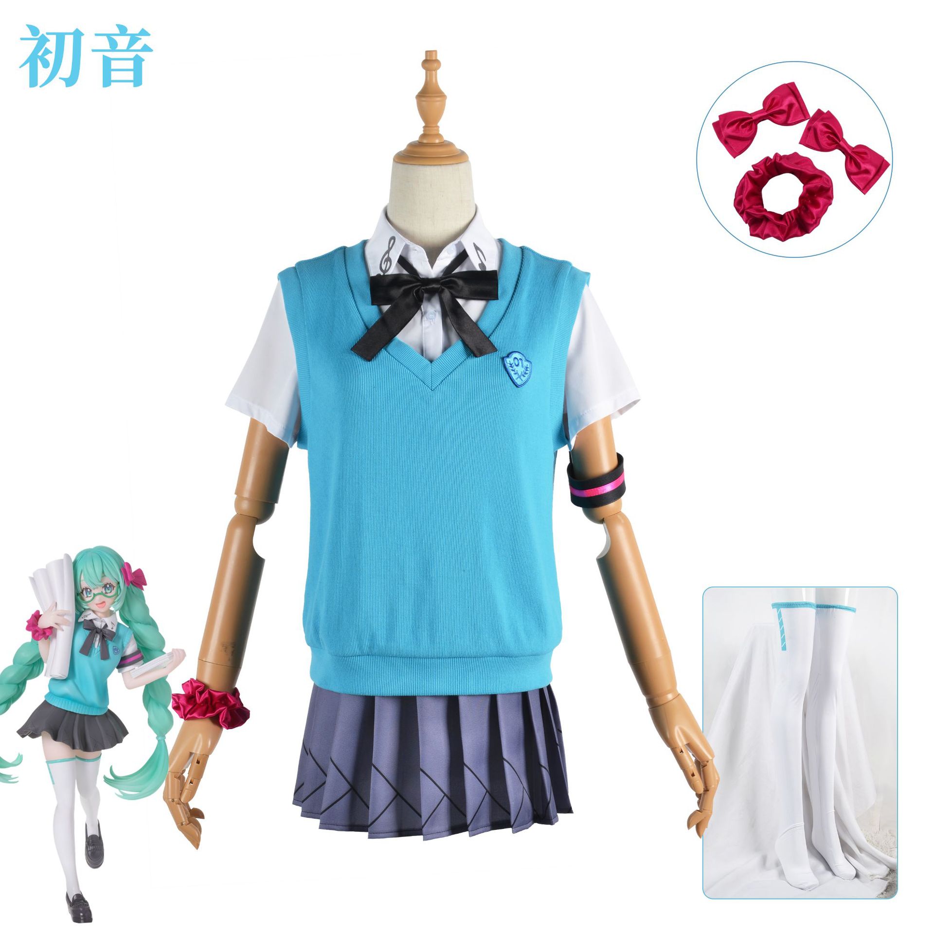 Anime Cosplay Miku - ملابس تنكرية للمعبود الافتراضي لذكرى Miku