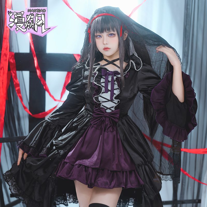 Anime Cosplay Diy - أزياء Akemi Homura التأثيرية Puella Magi