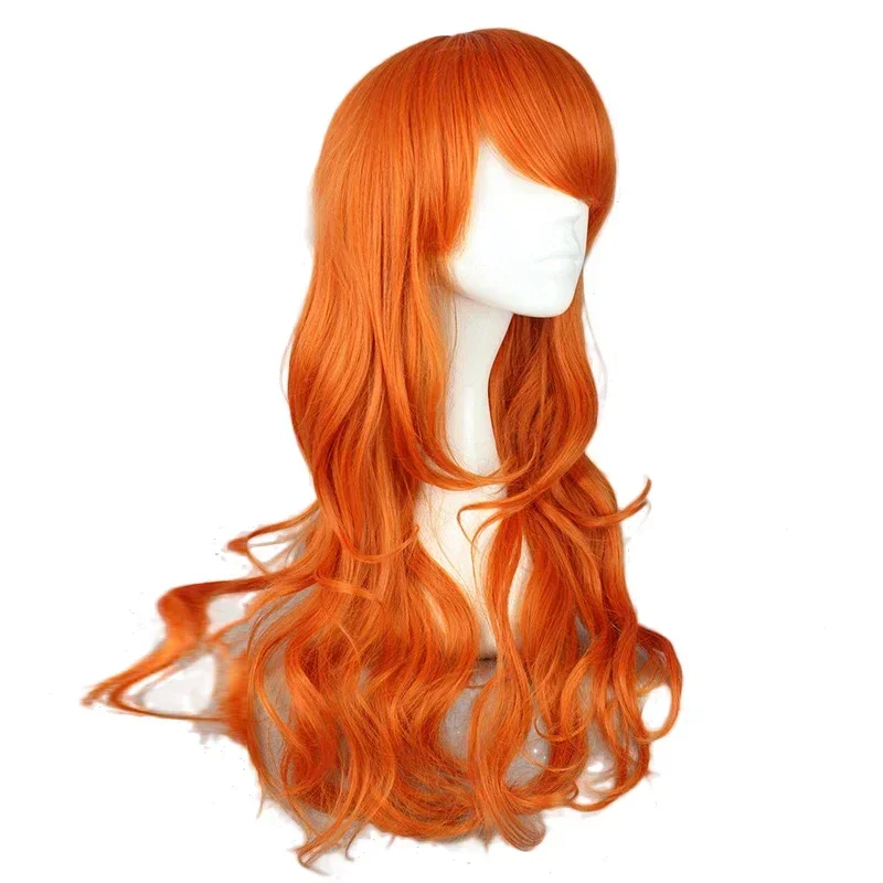 Anime Cosplay Orange Hair - باروكة تنكرية لشخصية نامي من الأنيمي