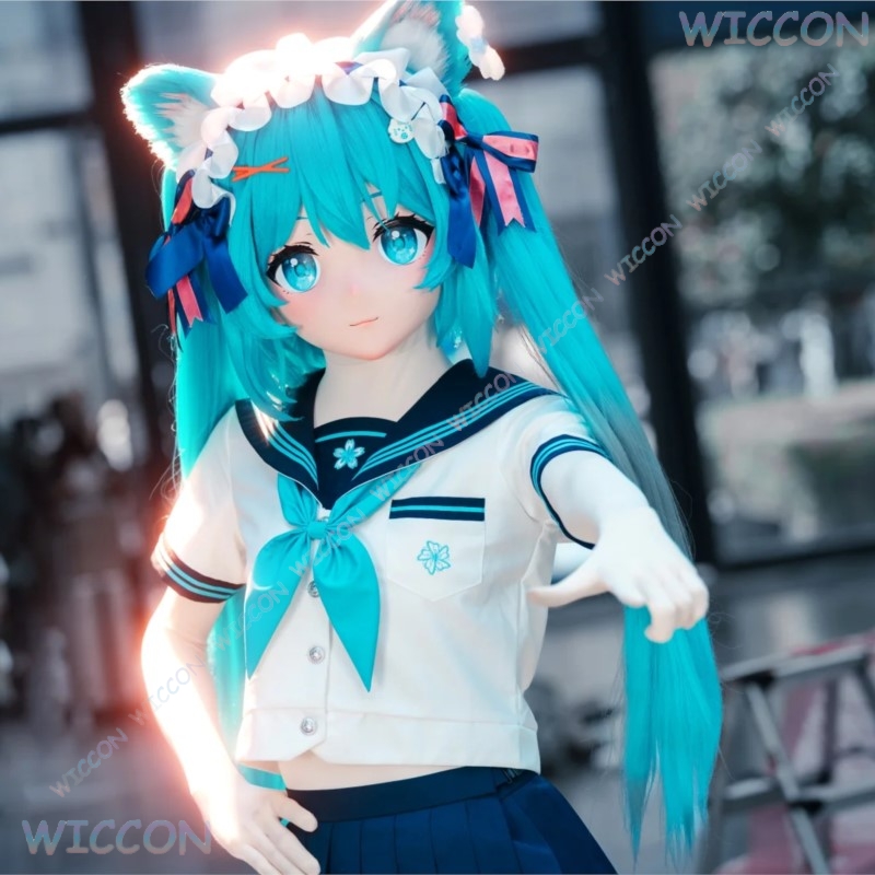 Anime Cosplay Diy - Kigurumi أنثى قناع الوجه أنيمي لعبة