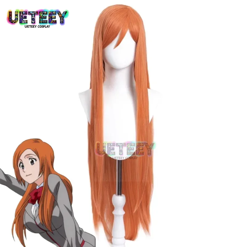 Anime Cosplay Orange Hair - UETEEY COS أنيمي بليتش إينوي Orihime
