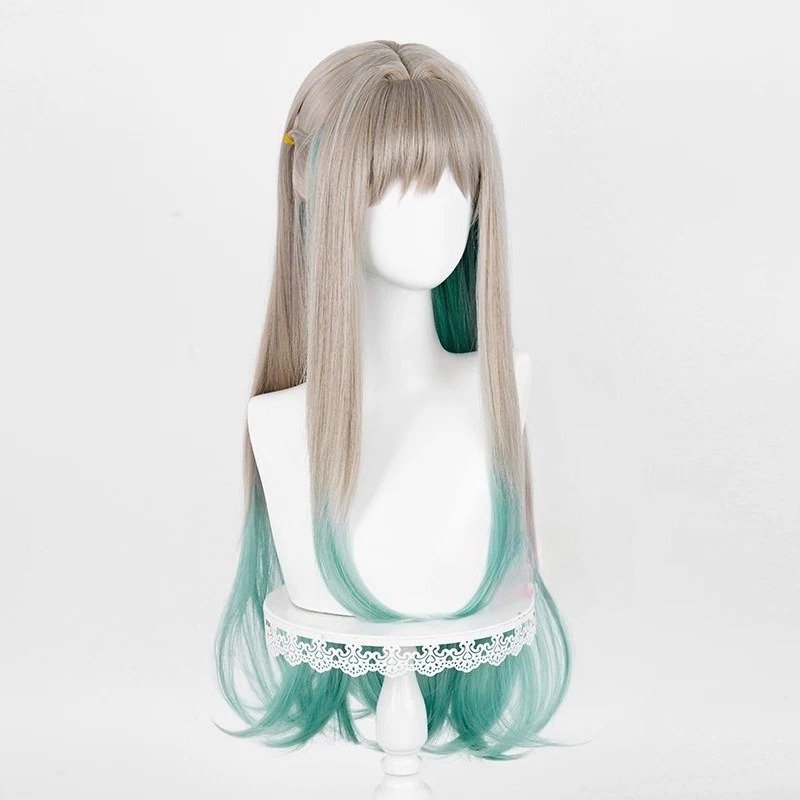 شعر مستعار طويل بتدرج لوني رما - مراجعة Anime Cosplay Long Hair وسعره