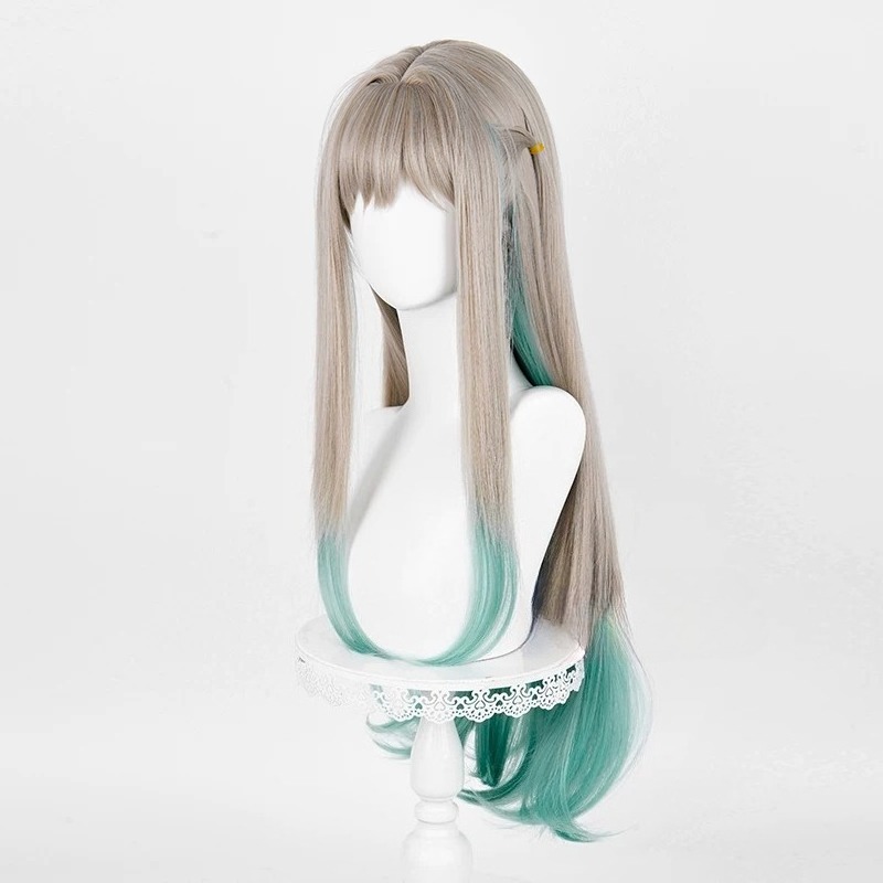شعر مستعار طويل بتدرج لوني رما - مراجعة Anime Cosplay Long Hair وسعره