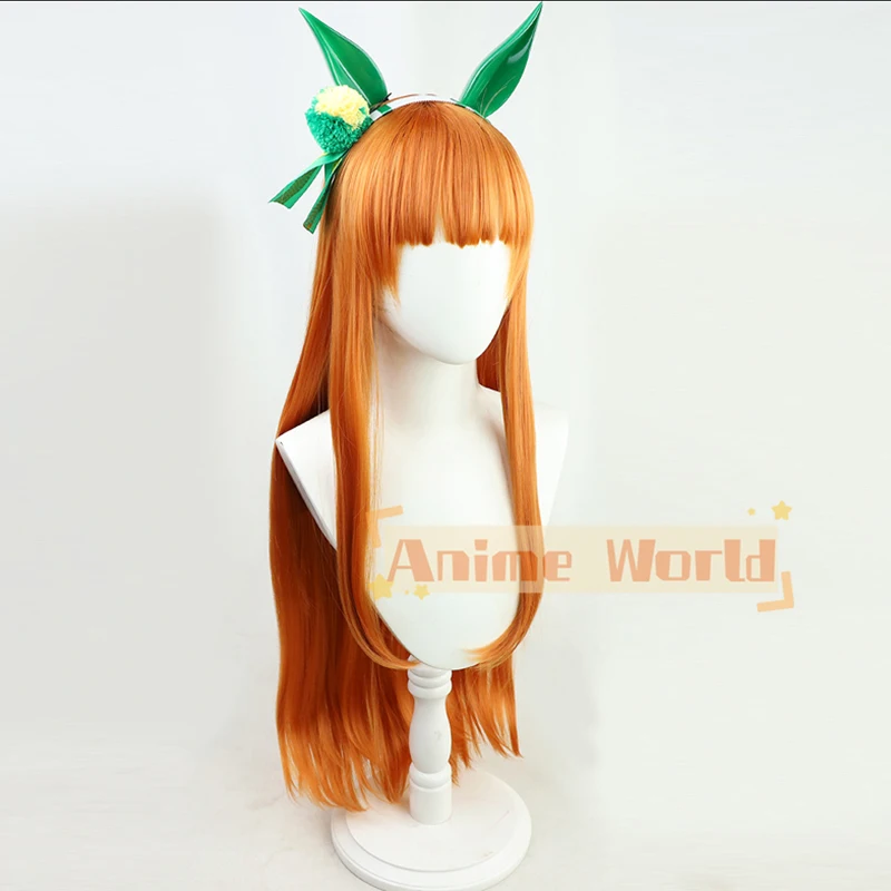 شعر مستعار طويل برتقالي صناعي  - مراجعة Anime Cosplay Orange Hair وسعره