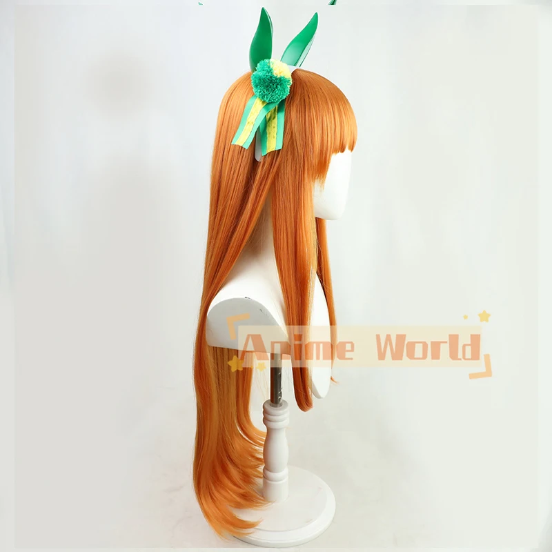 شعر مستعار طويل برتقالي صناعي  - مراجعة Anime Cosplay Orange Hair وسعره