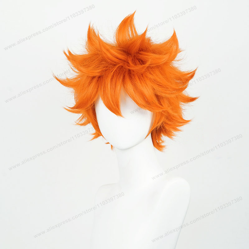 هيناتا شويو شعر مستعار تأثيري  - مراجعة Anime Cosplay Orange Hair وسعره