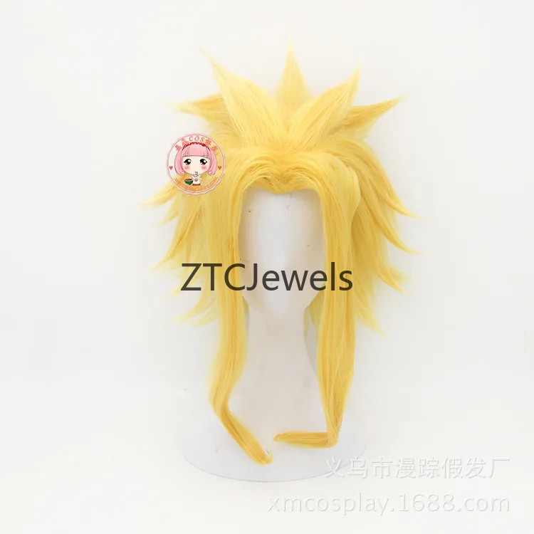 شعر مستعار صناعي أصفر مدبب مقا - مراجعة Anime Cosplay Website وسعره