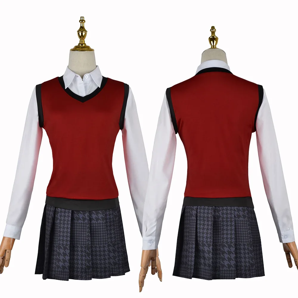 زي مدرسي ياباني سترة تنورة الم - مراجعة Anime Cosplay Kakegurui وسعره