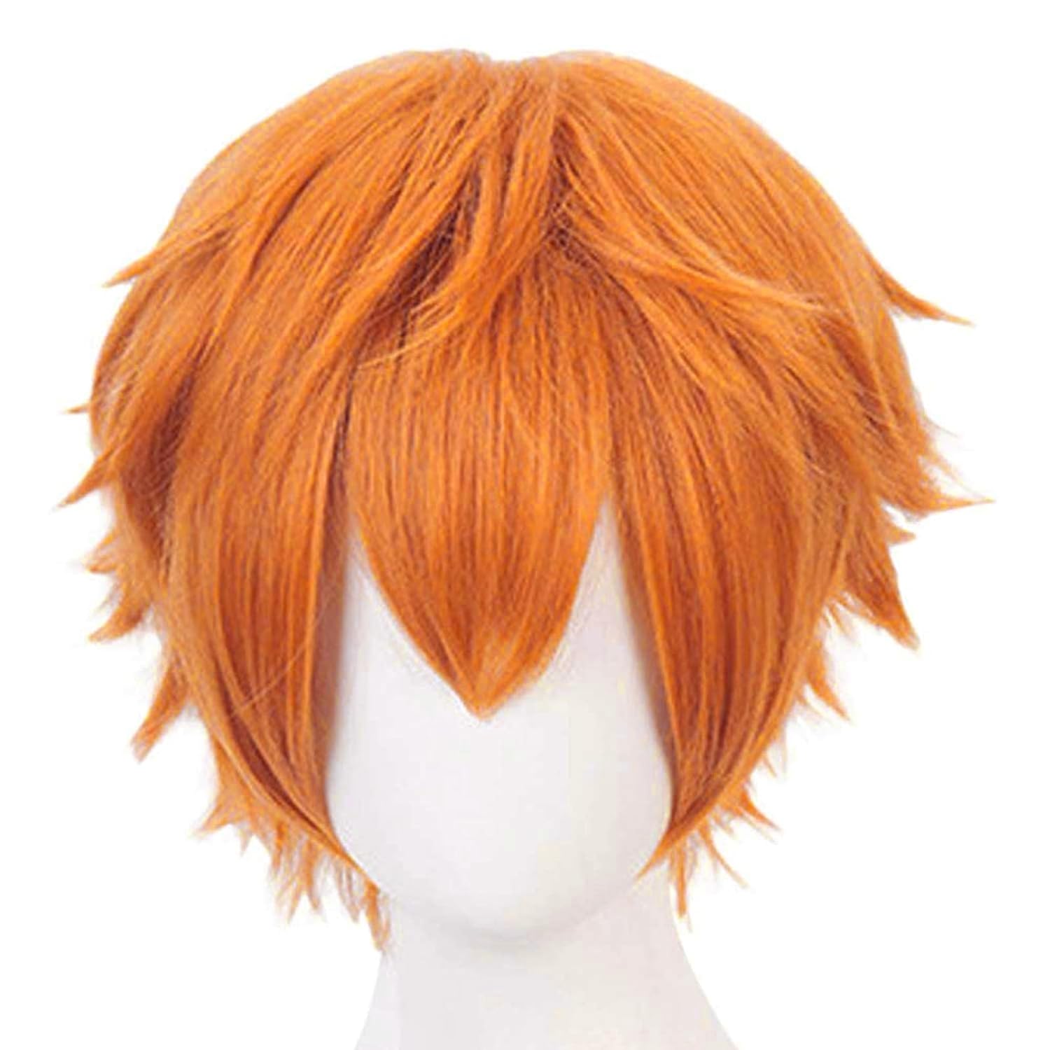 شعر مستعار برتقالي قصير للرجال - مراجعة Anime Cosplay Orange Hair وسعره