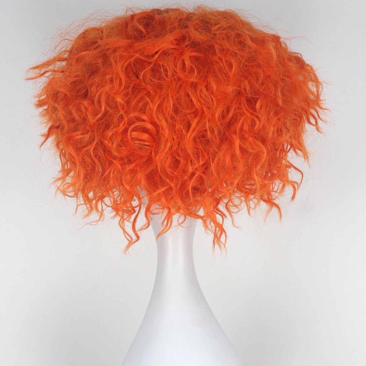 شعر مستعار قصير مجعد برتقالي ل - مراجعة Anime Cosplay Orange Hair وسعره