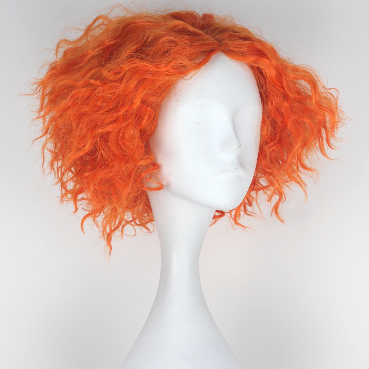 شعر مستعار قصير مجعد برتقالي ل - مراجعة Anime Cosplay Orange Hair وسعره