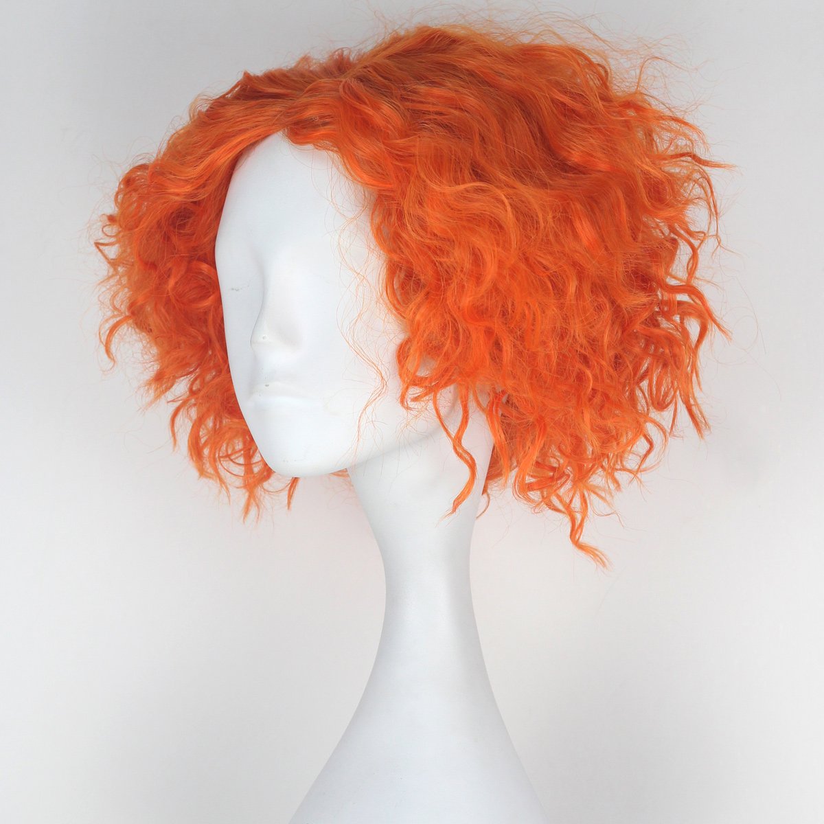 شعر مستعار قصير مجعد برتقالي ل - مراجعة Anime Cosplay Orange Hair وسعره