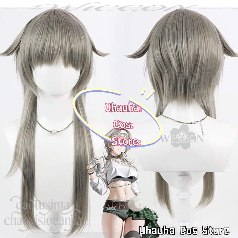 CR6.9*Prika Gray شعر مستعار طو - مراجعة Anime Cosplay Long Hair وسعره