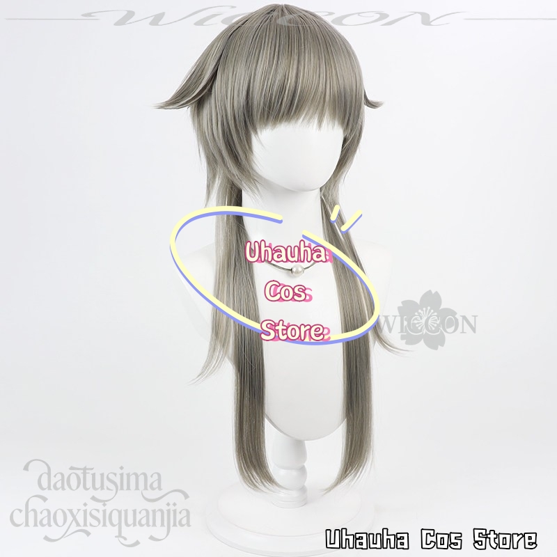 CR6.9*Prika Gray شعر مستعار طو - مراجعة Anime Cosplay Long Hair وسعره