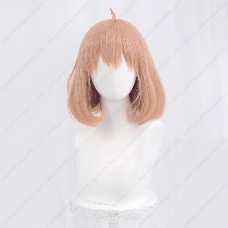 شعر اصطناعي قصير مقاوم للحرارة - مراجعة Anime Cosplay Orange Hair وسعره