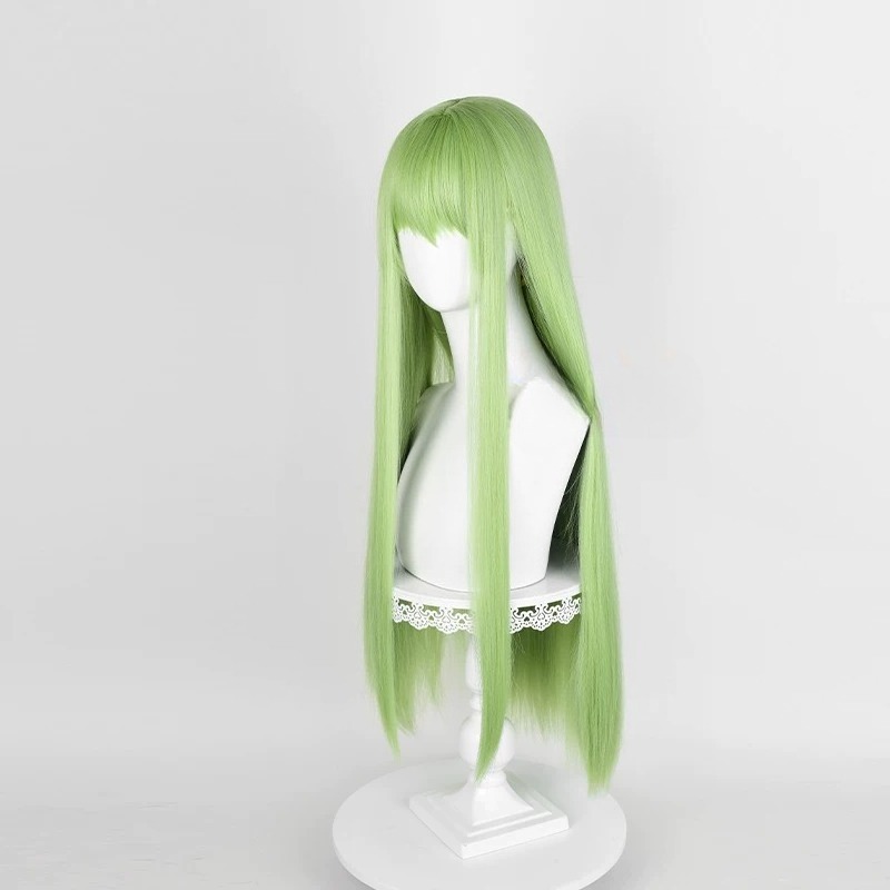 شعر مستعار أخضر طويل صناعي لشخ - مراجعة Anime Cosplay Long Hair وسعره