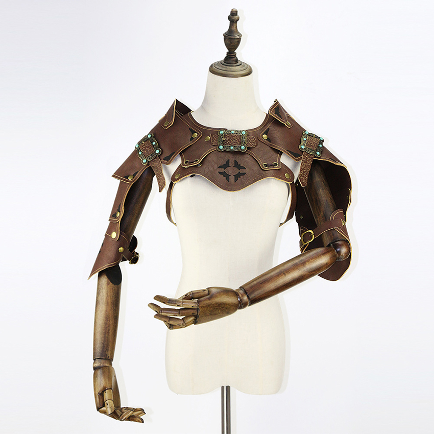 Steampunk الكتف درع درع امرأة  - مراجعة Anime Cosplay Armor وسعره