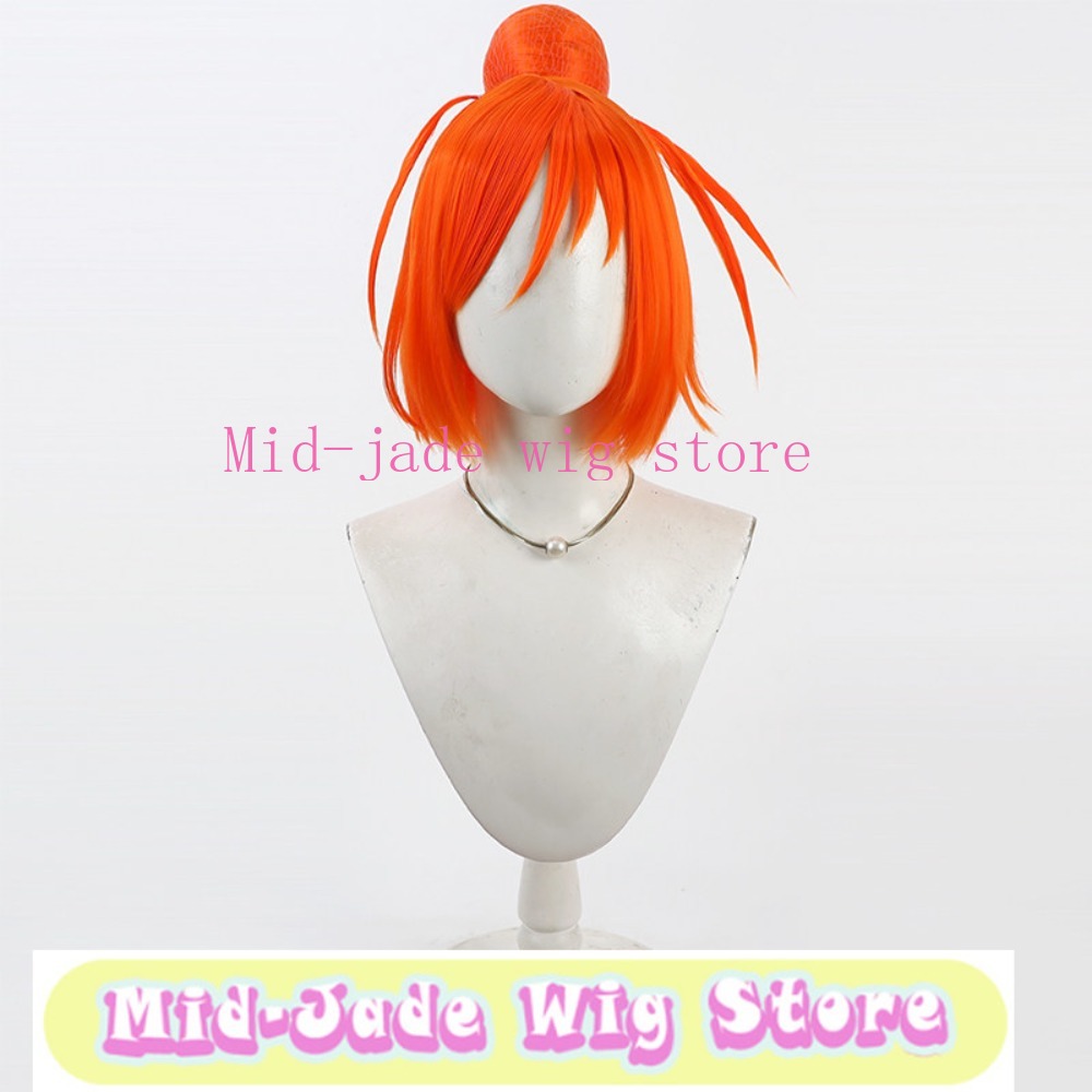 شعر مستعار سمايل بري كيور أكان - مراجعة Anime Cosplay Orange Hair وسعره
