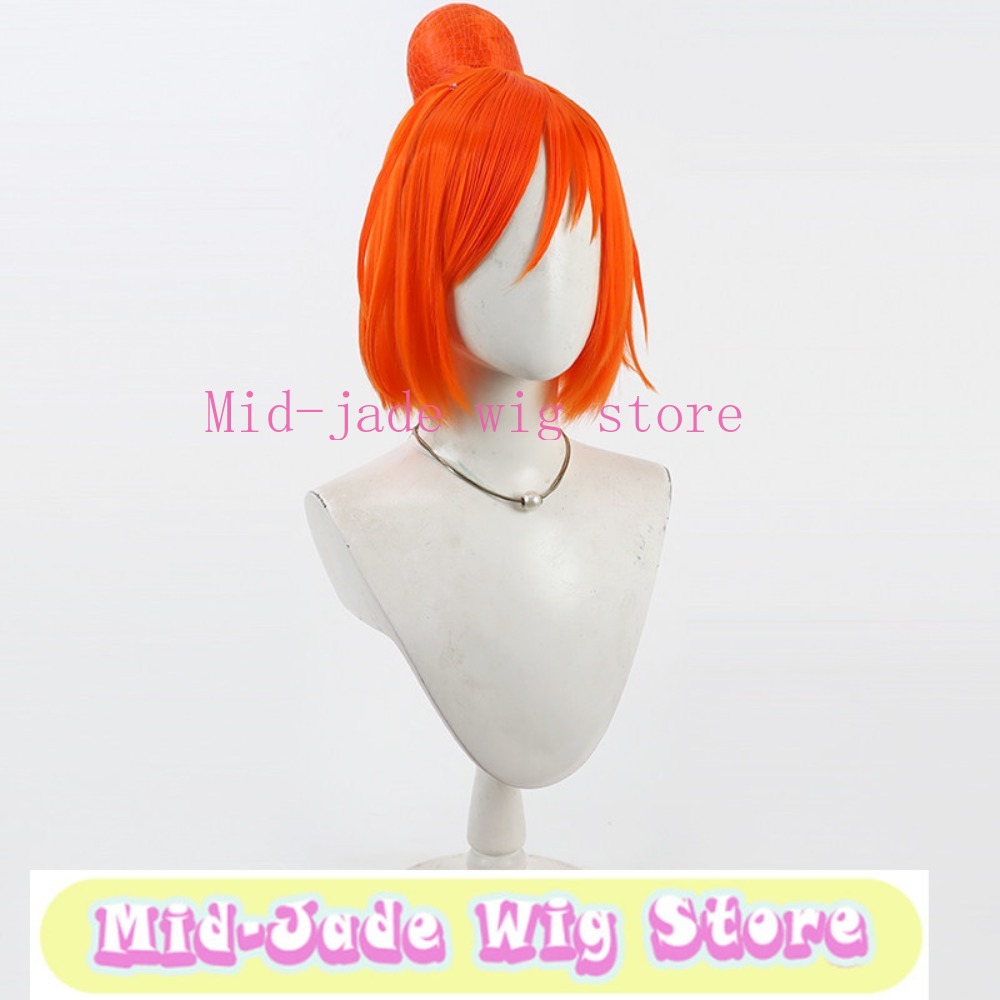 شعر مستعار سمايل بري كيور أكان - مراجعة Anime Cosplay Orange Hair وسعره