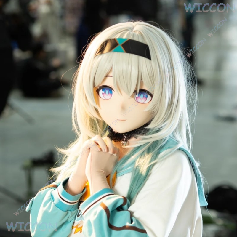 Kigurumi أنثى قناع الوجه أنيمي - مراجعة Anime Cosplay Diy وسعره