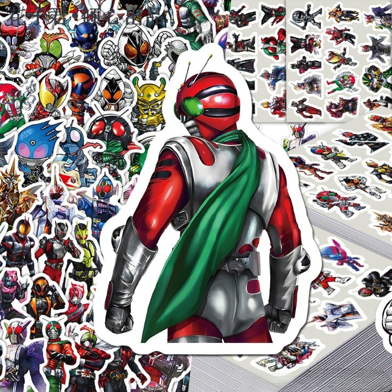 103 قطعة ملصقات كامن رايدر بتص - مراجعة Anime Cosplay Diy وسعره